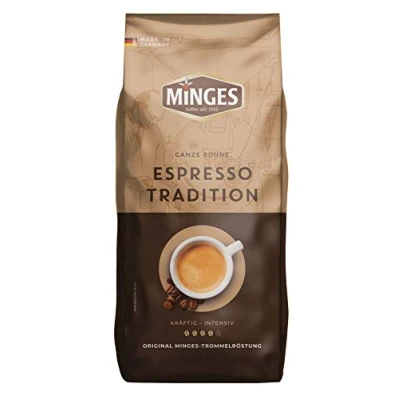 Abbildung von Minges Espresso Tradition 1932, ganze Bohne, Aroma Softpack, 1 kg