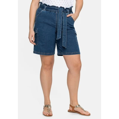 Abbildung von Sheego Jeans Shorts, Damen, Größe: 40, Blue used denim