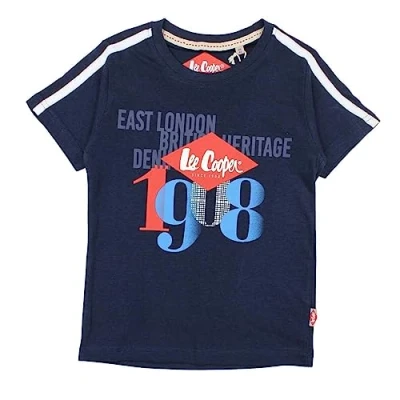 Abbildung von Lee Cooper Jungen Glc1104 TMC S3 T Shirt, Marine, 6 Jahre