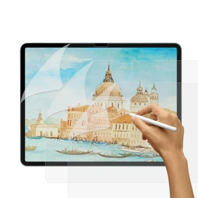 Abbildung von [3 Stück] Like Matt Papier Folie für iPad Air 13&quot; M2 2024 (A2898/A2899/A2900), [Blendfreiem] PET Gefühl schutzfolie zum Zeichnen, Schreiben, Skizzieren