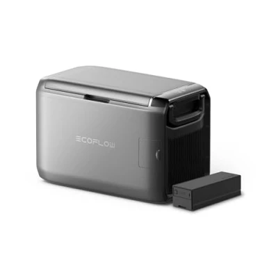 Abbildung von ECOFLOW Glacier Classic Tragbare Kühlbox 45L mit 298 Wh Zusatzakku, Zweizonen Autokühlbox, 39 Stunden netzunabhängige Kühlung, Stromversorgung über Netz/Solar/Auto, für Camping, Roadtrips, Angeln