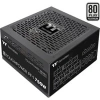 Abbildung von Thermaltake Toughpower PF1 750W PC ATX Netzteil 80 Plus Platinum voll modular leiser 140 Lüfter EU Zertifiziert schwarz