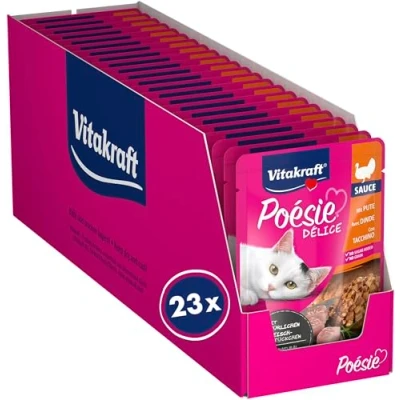 Abbildung von Vitakraft Poésie Délice mit Pute 23x85G