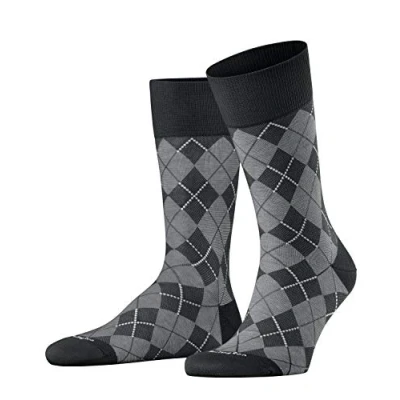 Abbildung von Burlington Carrington Onesize Socken, Herren, Größe: 40/46, Black