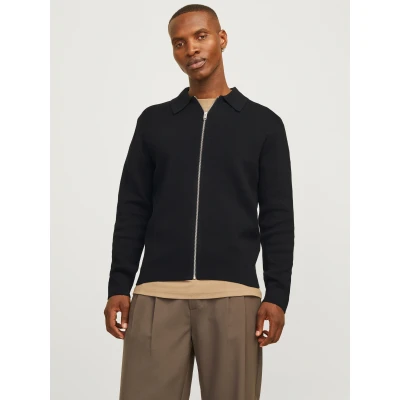 Abbildung von Jack &amp; Jones Premium Jprblamilano Cardigan Strickjacke, Herren, Größe: XL, Black