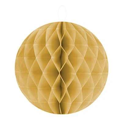 Abbildung von PARTY DISCOUNT Wabenball Gold, 30 cm, 1 STK.