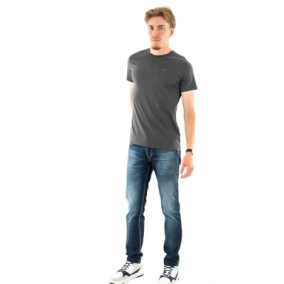 Abbildung von Tommy Jeans TEE Tshirt basic, Herren, Größe: XXS, New charcoal