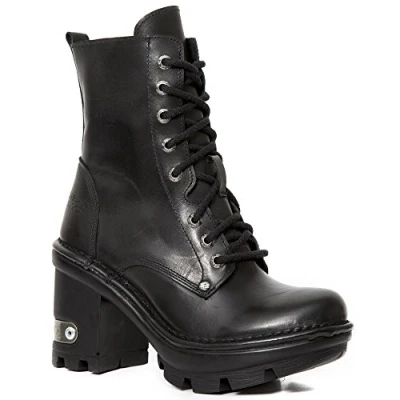 Abbildung von New Rock Neotyre Negro Frauen Boot schwarz EU38 Leder Biker, Gothic, Industrial, Rockwear