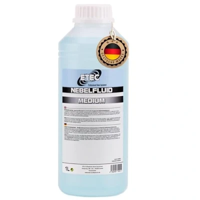 Abbildung von ETEC Professional Nebelfluid 1 Liter Medium Fog Fogger Fluid Flüssigkeit Nebelmaschine Standard Indoor Outdoor DJ Event Bühne Auftritt Veranstaltung