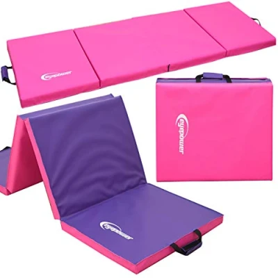 Abbildung von eyepower Fitnessmatte XL Gymnastikmatte Sport , Turn und Bodenmatte, Weichbodenmatte pink