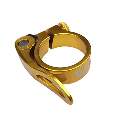 Abbildung von PLATT Fahrrad Sattelklemme mit Schnellspanner Aluminium Legierung 28,6/31,8/34,9 mm Gold