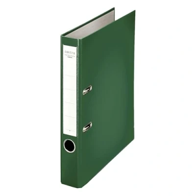 Abbildung von Centra Standard Ordner (grauappe RC, mit PP Folie kaschiert, A4, 5,2 cm Rückenbreite, Chromos) grün, 25 Stück