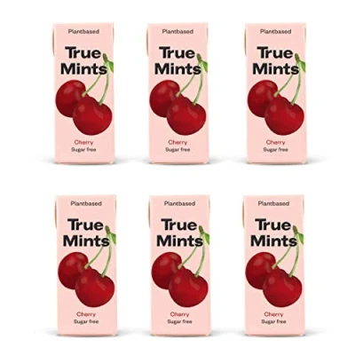 Abbildung von True Mints 6er SET KIRSCHE Pflanzliche und zuckerfreie Pastillen, 6 x 13g, 78 g