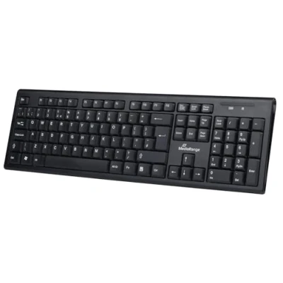 Abbildung von MediaRange Funk Tastatur, QWERTZ, schwarz
