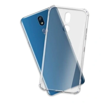 Abbildung von mtb more energy® Hülle Crystal Armor kompatibel mit LG K40 (LM X420, 5.7&#039;&#039;) verstärkte Ecken Anti Shock Schutzhülle Case Cover Tasche