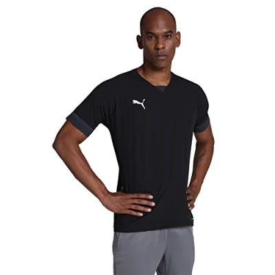 Abbildung von Puma Teamfinal Fussball Tshirt basic, Herren, Größe: Medium, black/phantom black