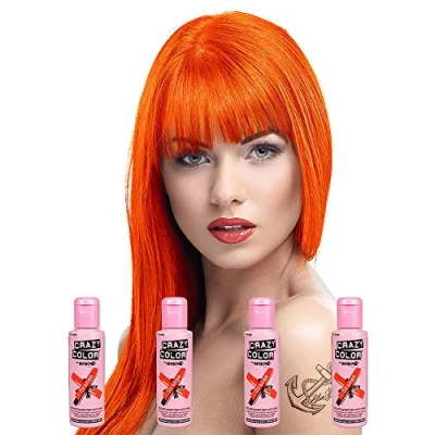 Abbildung von Renbow Crazy Color 4 x semi permanente Haarfarbe, Cremes, 100 ml