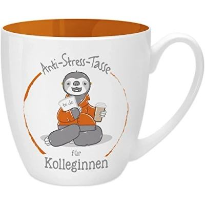 Abbildung von GRUSS &amp; CO Anti Stress Tasse Motiv &quot;Kollegin&quot; mit Spruch, 45 cl, New Bone China Geschenk lustig 45492