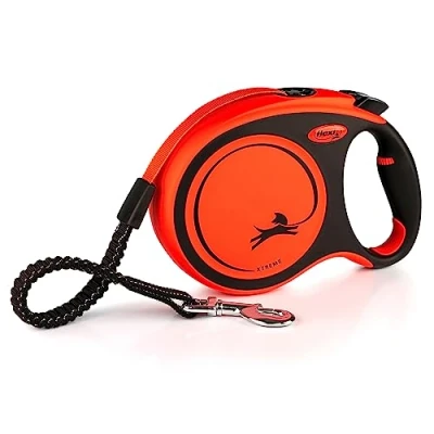 Abbildung von Flexi Rollleine Xtreme Tape Hundeleine 8 m Orange Schwarz L...