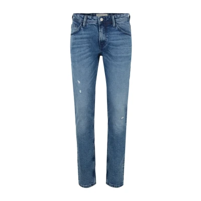 Abbildung von TOM Tailor Denim Piers Jeans Slim Fit, Herren, Größe: 30x32, Destroyed light stone blue den