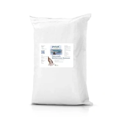 Abbildung von purux Badesalz 25 Kg Salz Mediterran Poolsalz Natur Salz, 100% Meersalz