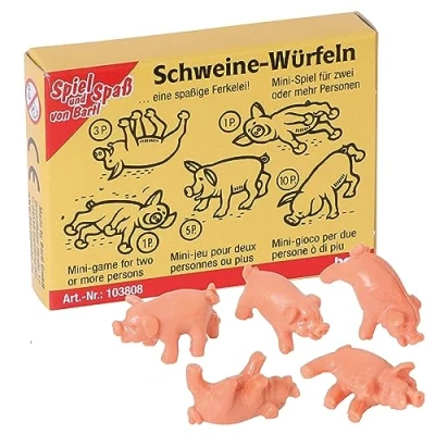 Abbildung von Bartl 103808 Mini Spiel Schweine Würfeln Das beliebte Minispiel für unterwegs mit Freunden