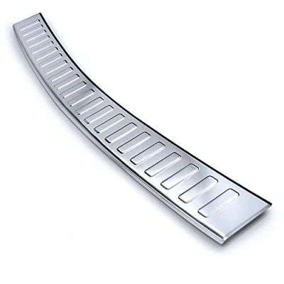 Abbildung von teileplus24 AL181 Ladekantenschutz Aluminium kompatibel mit VW Caddy Cargo 5 2020 , Farbe:Silber