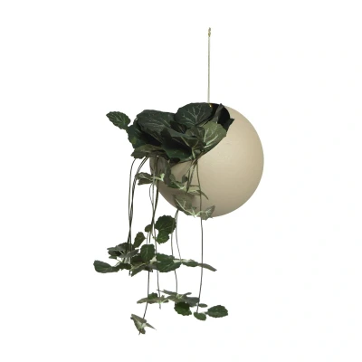 Abbildung von AYTM Blumentopf Globe, hängend, Ø 17 cm, grau, Aluminium