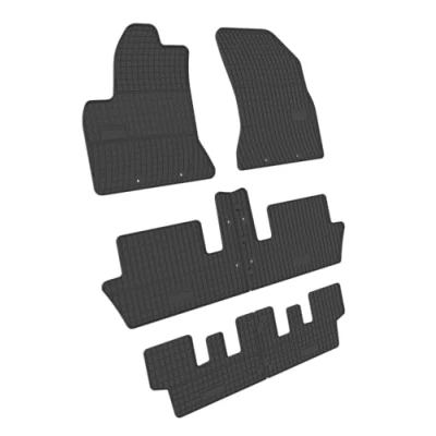 Abbildung von Gummimatten kompatibel mit ver. 7 Personen für Citroen C4 Picasso Peugeot 5008 100% Passgenau Gummi Fußmatten