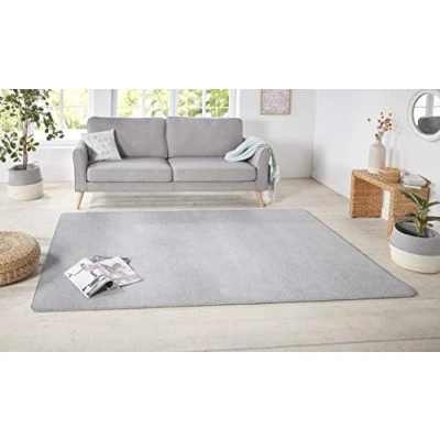 Abbildung von HANSE Home Teppich &quot;Shashi&quot;, rechteckig, Kurzflor, Unifarben, Teppich, Weich, Esszimmer, Kinderzimmer, Flur