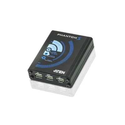 Abbildung von ATEN PHANTOM S, Playstation 4, 3, Xbox 360, One, Schwarz, Metall, USB, ROHS, Weee, 5 V
