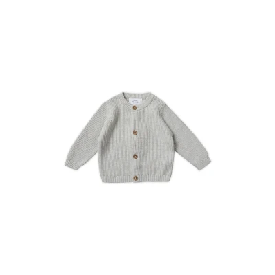 Abbildung von Stellou &amp; friends Strickjacke FEIN für Kinder, Größe: 74/80, Light grey