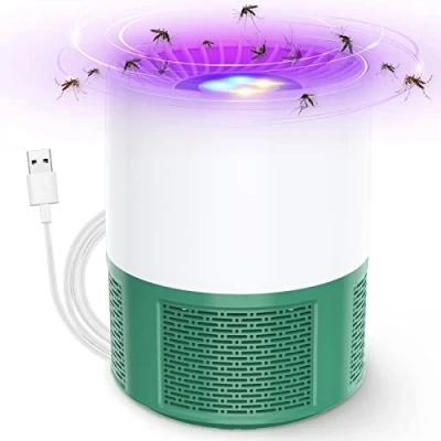 Abbildung von Insektenvernichter, USB Elektrischer Elektrisch Fliegenfalle, Mückenfalle Mückenlampe, Moskito Killer Lampe mit Licht, Fruchtfliegenfalle für küche Innen Außen