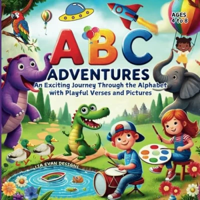 Abbildung von ABC ADVENTURES: An Exciting Journey Through the Alphabet with Playful Verses and Pictures for Children, Ages 4 to 8.