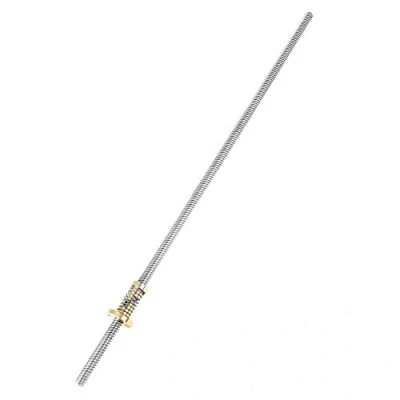 Abbildung von T8 2 8mm Leitspindel Schnecke Gewindespindel mit Kupplung Schraube Wellenmutter für CNC Drucker(400mm)