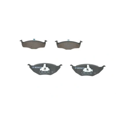 Abbildung von BOSCH 0 986 424 502 Bremsbelagsatz Low Metallic mit Kolbenclip, Anti Quietsch Blech VOLKSWAGEN: Lupo / 3L