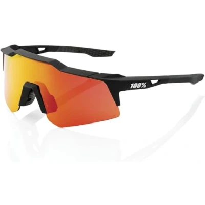 Abbildung von 100% Speedcraft XS Herren Sonnenbrille, Einheitsgröße, weich, Schwarz/Rot