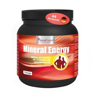 Abbildung von SanaExpert® Mineral Energy, Isotonisches Sportgetränk mit Elektrolyten, Vitaminen und Mineralien, Getränkepulver, 1100g
