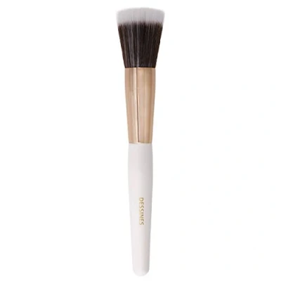 Abbildung von DESSINES MakeUp Pinsel, Vegan Profi Pinsel aus Naturholzgriff (TU 788, Cremeweiss)