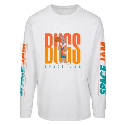 Abbildung von Mister Tee Longsleeve Space JAM BIG BUGS Playing Langarmshirt, Herren, Größe: XS, White