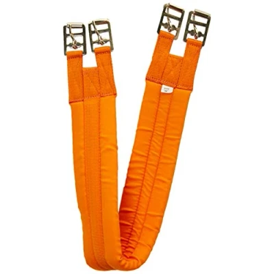 Abbildung von Rhinegold 0 Cotton Padded Girth 38 Tangerine Gurt, 96,5 cm (38 Zoll)