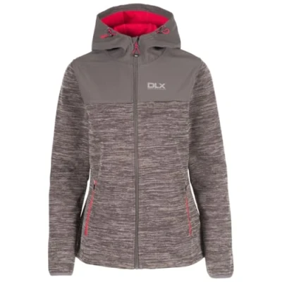 Abbildung von Trespass Damen Wasserdichte Softshelljacke Mit Kapuze Kirsti, Dark Grey Marl, XXS, FAJKSSN10003_DGMXXS