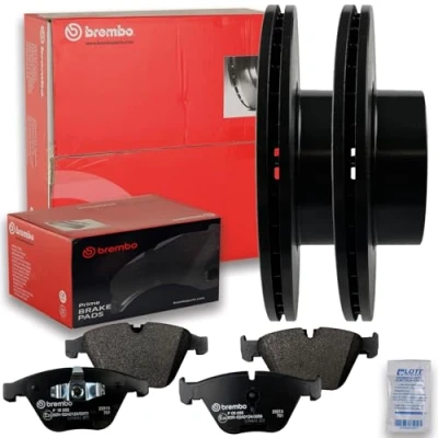 Abbildung von ORIGINAL BREMBO Ø312mm BREMSSCHEIBEN BELÜFTET COATED DISC + BREMSBELÄGE BREMSBELAGSATZ KLÖTZE VORNE BREMSEN SET VORDERACHSE