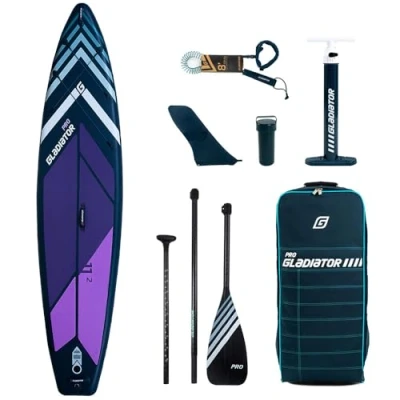 Abbildung von GLADIATOR Pro 11&#039;2&quot; SUP Board Stand Up Paddle aufblasbar Surfboard Paddel