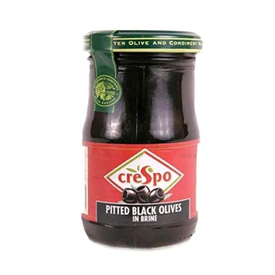 Abbildung von Crespo Schwarze Oliven entsteint 354g 2er Packung
