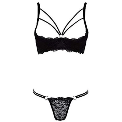 Abbildung von Hebe plus String aus schwarzer Spitze