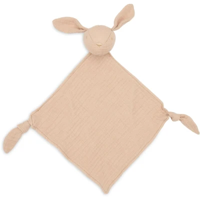 Abbildung von Jollein Schmusetuch Baby Bunny Ears, Moonstone Schnullertuch 100% Baumwolle Schnuffeltuch Oeko TEX Zertifiziert