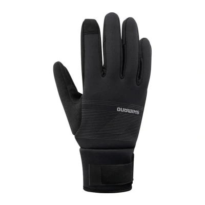Abbildung von SHIMANO Clothing Unisex Windbreak Thermohandschuhe, Schwarz, Größe M