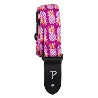 Abbildung von Perri&#039;s Leathers FWS15 7128 Nylon Ukulele Strap 1.5&quot;, Purple Pineapples