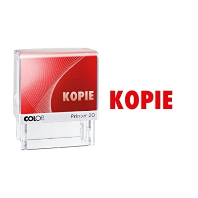 Abbildung von Colop Textstempel Printer 20 KOPIE 100671 38mm Kunststoff rot